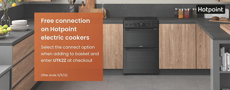 Free connection on Hotpoint electric cookers
